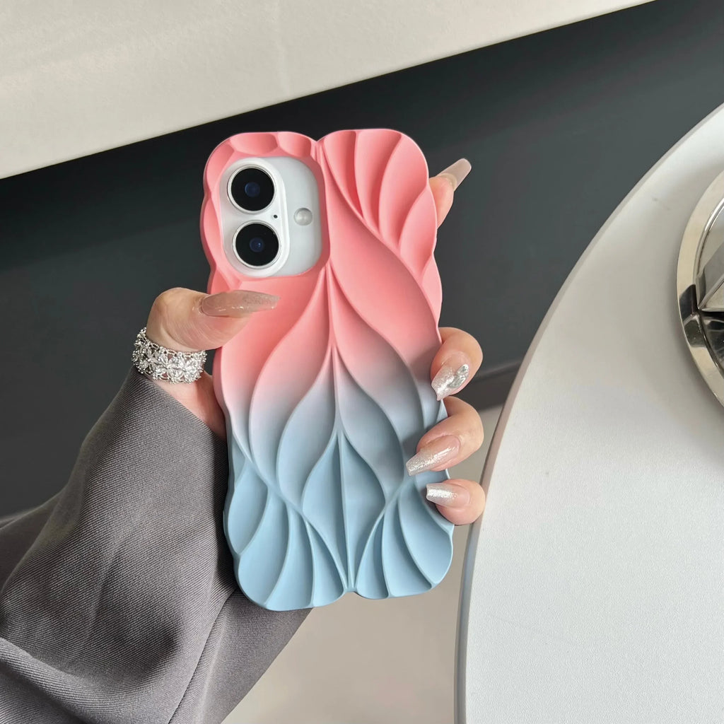 Wave Texture Gradient iPhone Case