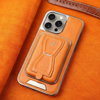 Leather MagSafe iPhone Case With Wallet and Flipstand