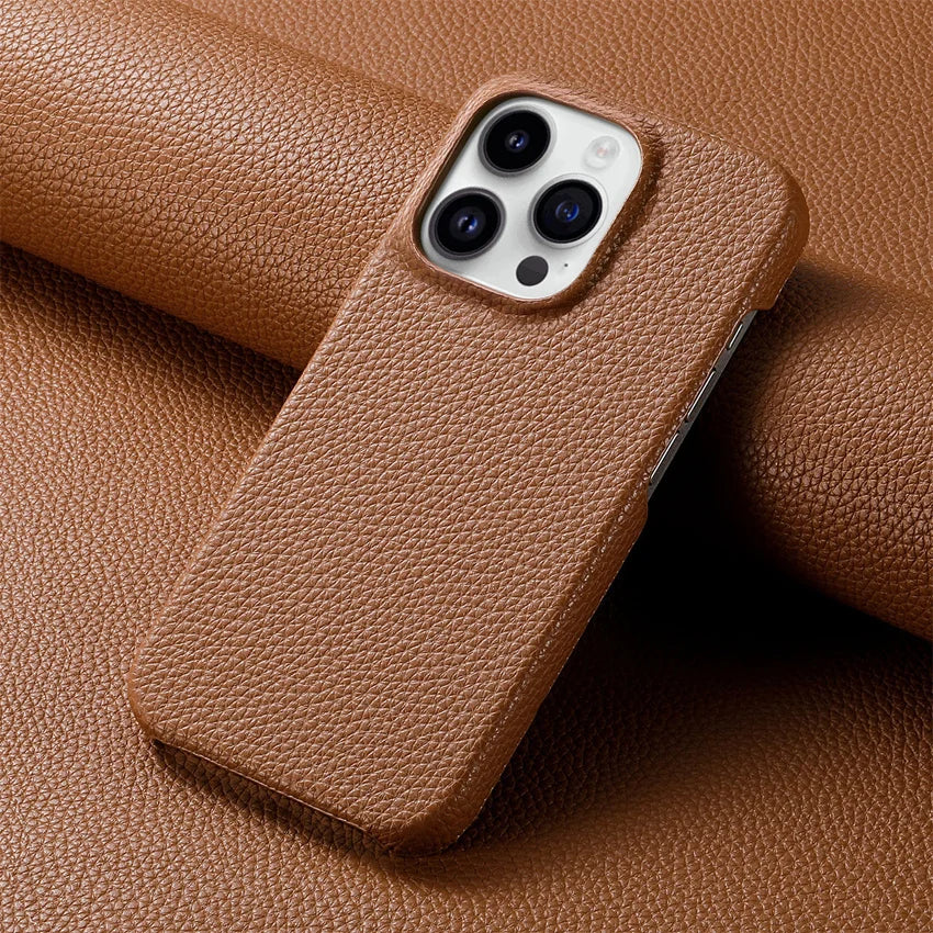 Leather Texture iPhone Case Soft Touch Anti Scratch Protective Cover