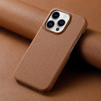 Leather Texture iPhone Case Soft Touch Anti Scratch Protective Cover