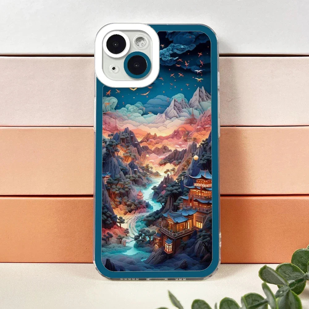 Paper Art Japanese Scenery iPhone Case