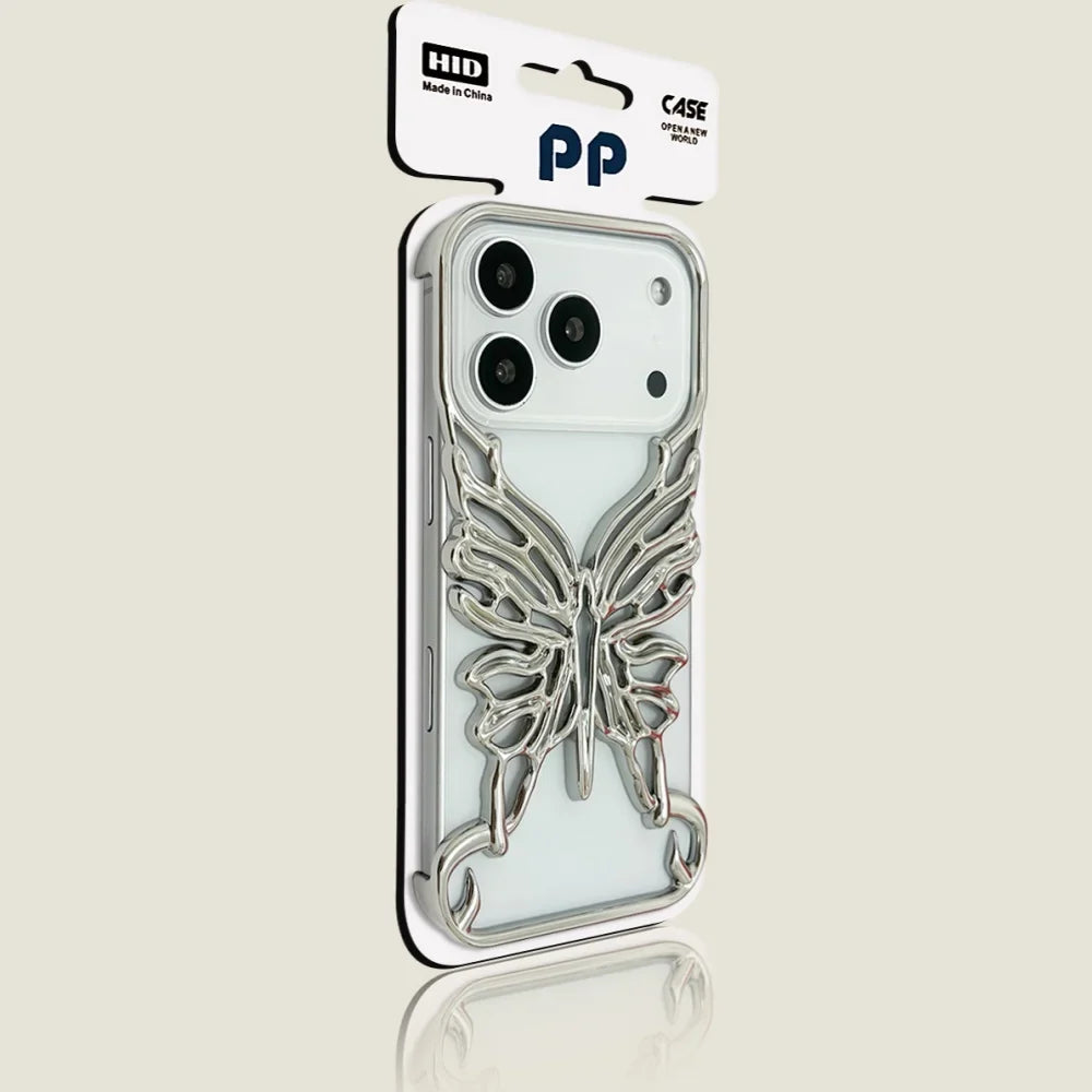Butterfly Metal Bumper iPhone Case