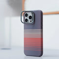 Checkered iPhone Case with Camera Lens Kickstand and Metal Style Frame