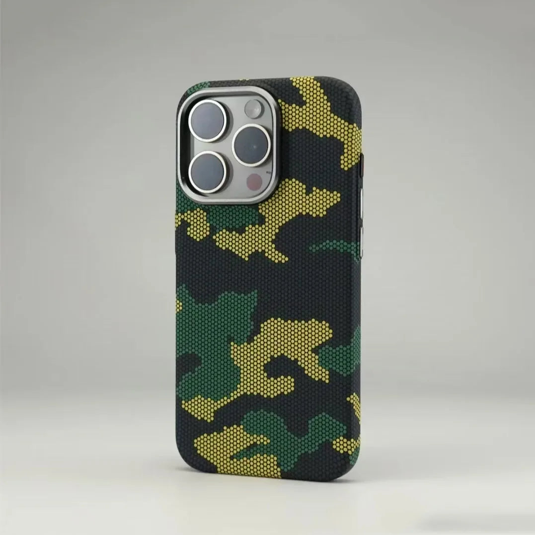 Pixel Camouflage Pattern iPhone Case