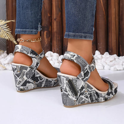 Averie Denim Wedges