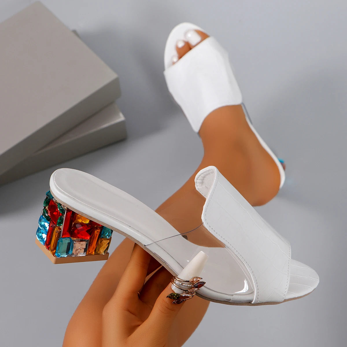 Prism Block Heels
