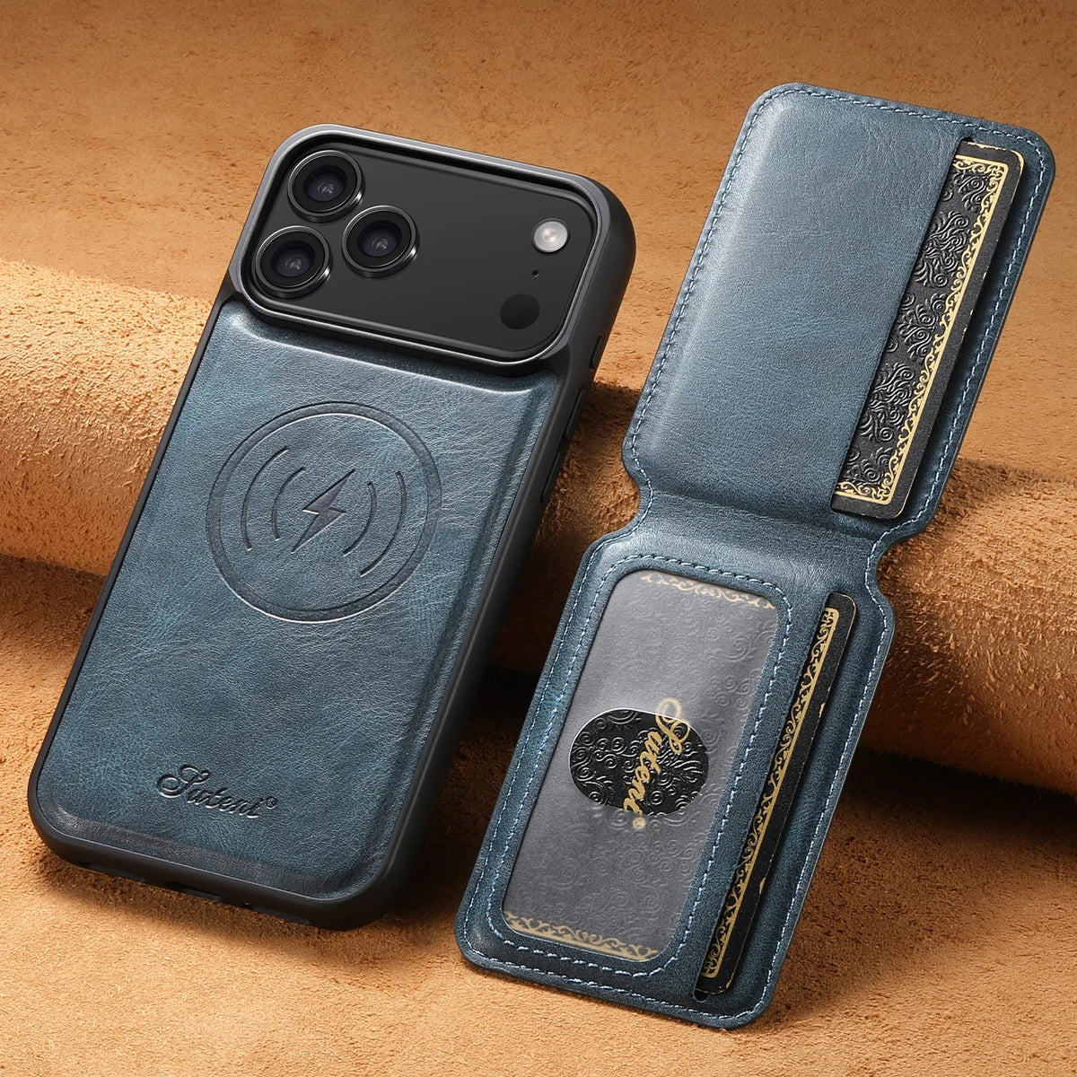 Leather MagSafe iPhone Case With Detachable Wallet