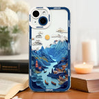 Fantasy Scenery Illustration Clear iPhone Case