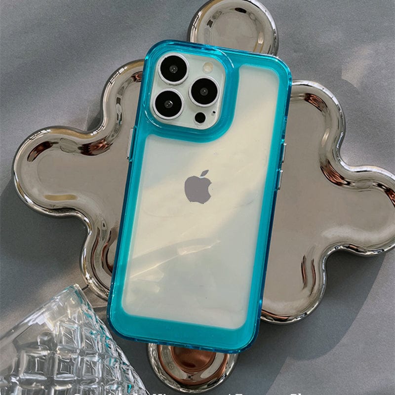 Transparent iPhone Case with Raised Screen Edges