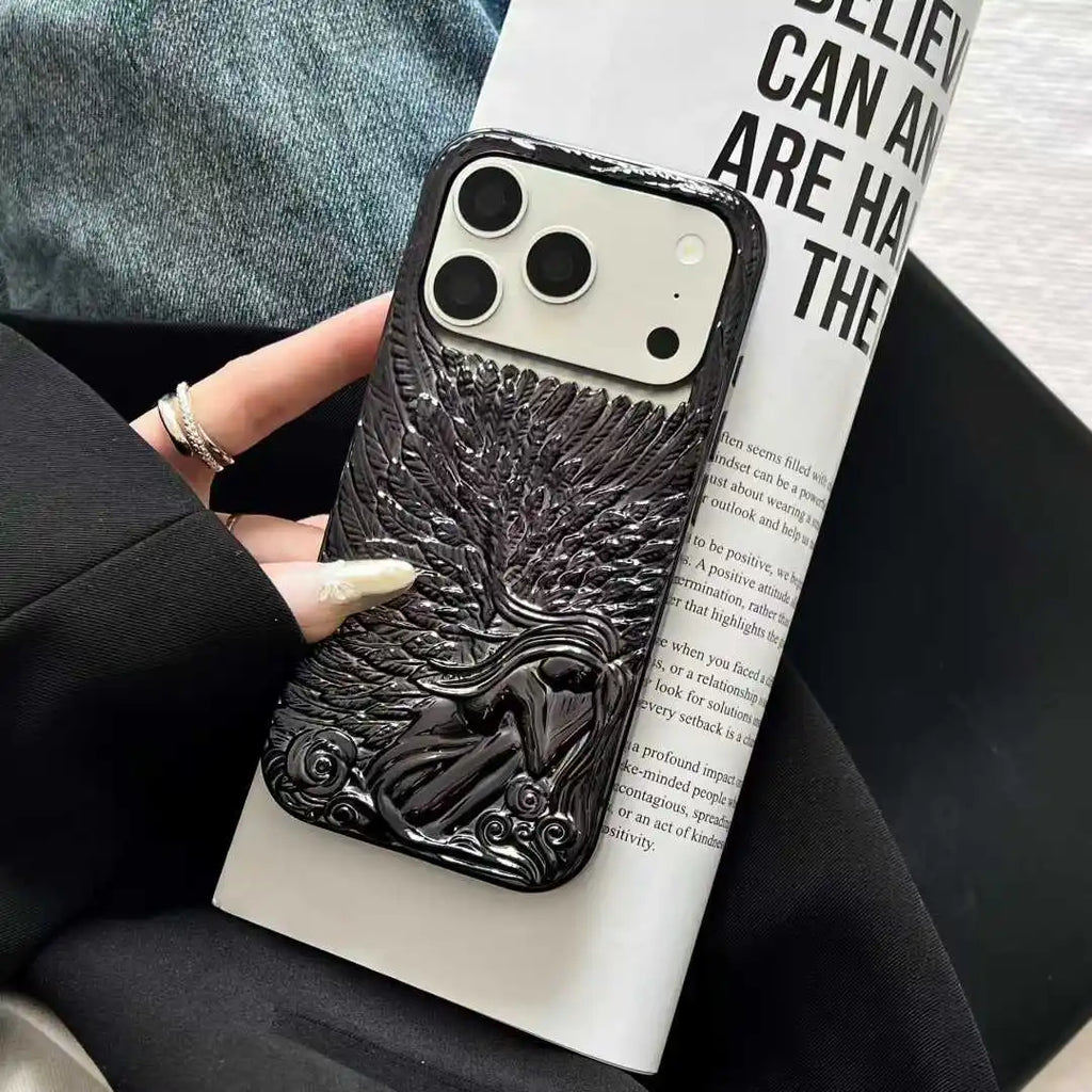 Guardian Angel iPhone Case with Raised Camera Frame and Soft Grip Edges
