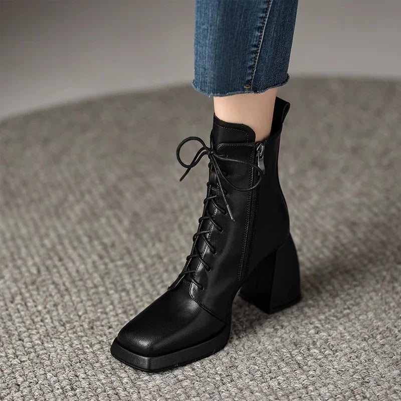 Melissa Lace-Up Ankle Boots