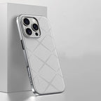 Diamond Pattern Leather Slim iPhone Case