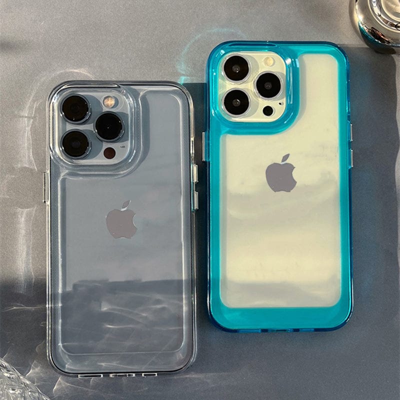 Transparent iPhone Case with Raised Screen Edges