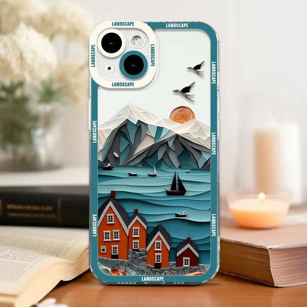 Vintage Eastern Scenery iPhone Case