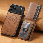 Leather MagSafe iPhone Case With Detachable Wallet
