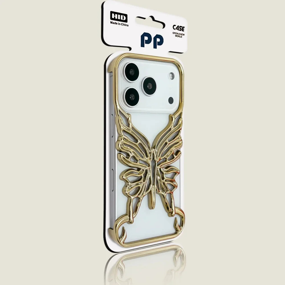 Butterfly Metal Bumper iPhone Case