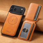 Leather MagSafe iPhone Case With Detachable Wallet