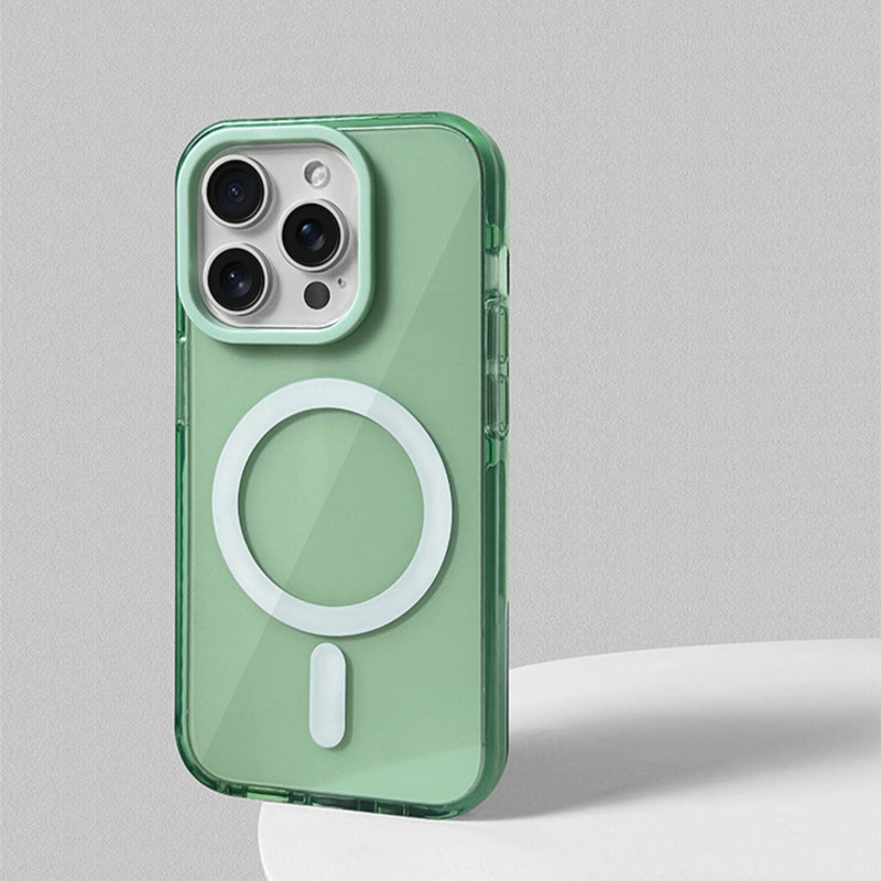 Clear Tinted MagSafe iPhone Case with Soft Bumper and Full Camera Protection