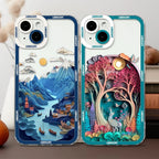 Fantasy Scenery Illustration Clear iPhone Case