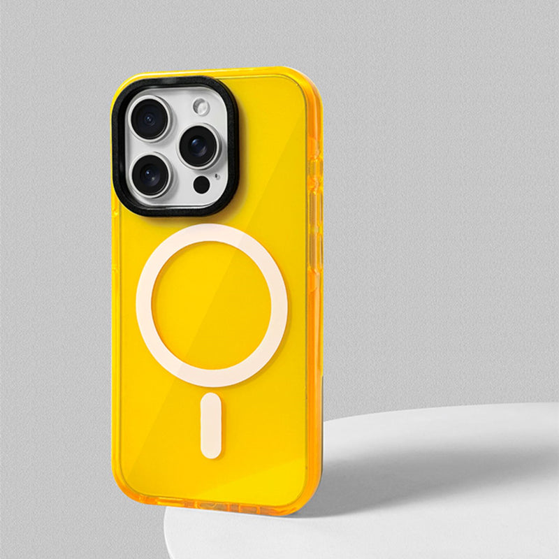 Clear Tinted MagSafe iPhone Case with Soft Bumper and Full Camera Protection