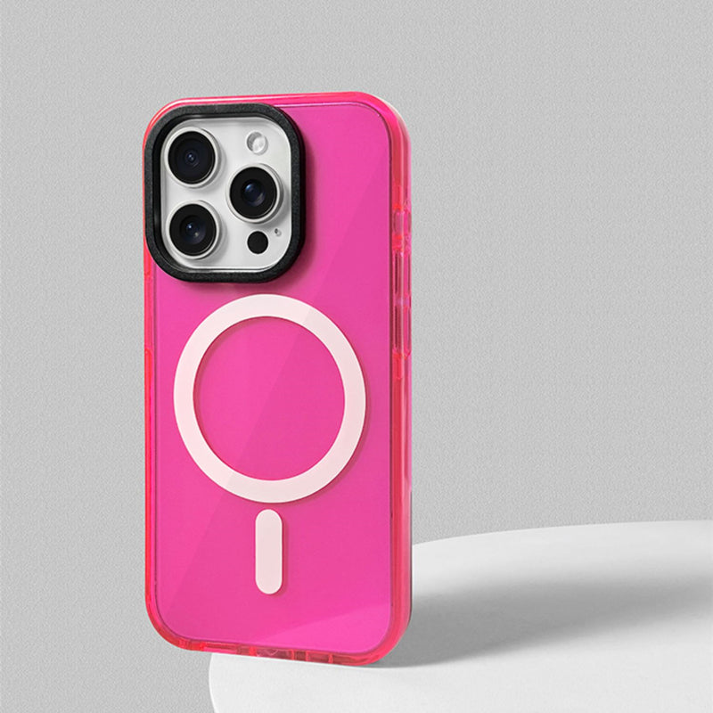 Clear Tinted MagSafe iPhone Case with Soft Bumper and Full Camera Protection