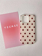 Classic Dot Pattern iPhone Case Clear