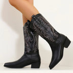 Sierra Western Leather Cowgirl Boots