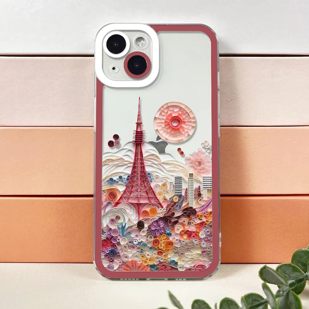 Paper Art Japanese Scenery iPhone Case