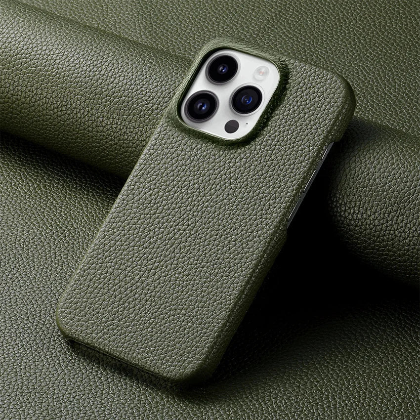 Leather Texture iPhone Case Soft Touch Anti Scratch Protective Cover