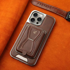 Leather MagSafe iPhone Case With Wallet and Flipstand