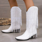 Savanna Fringe Western Cowgirl Boots