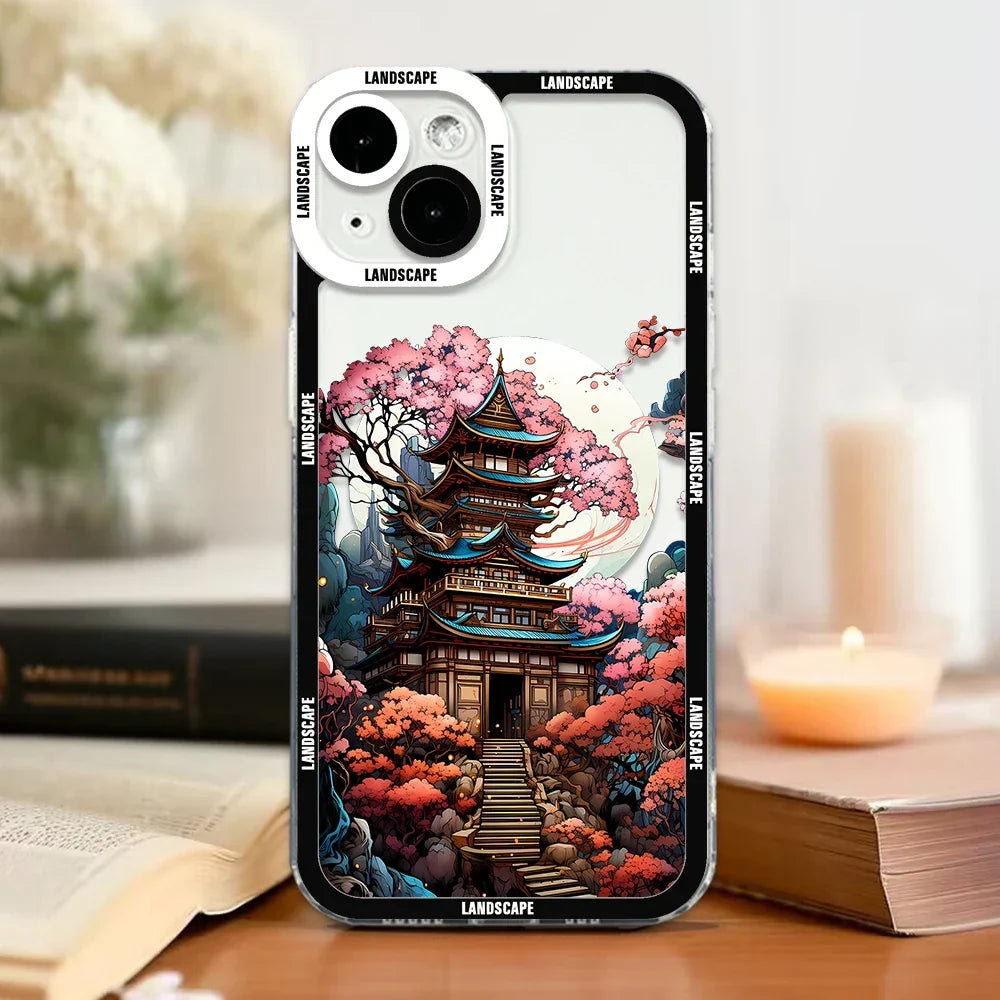 Japanese Landscape Art iPhone Case