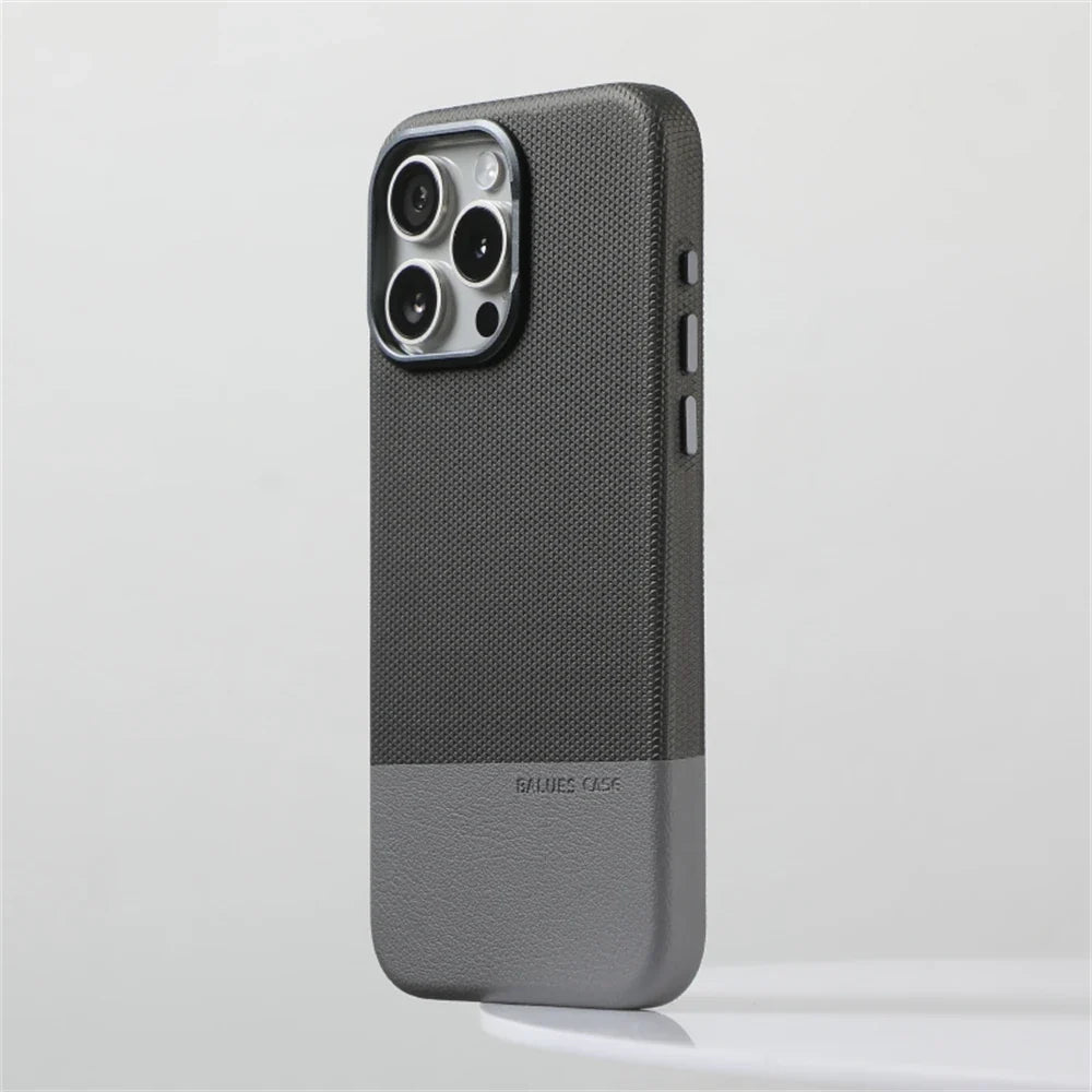 Two-Tone Leather iPhone Case