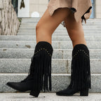 Savanna Fringe Western Cowgirl Boots