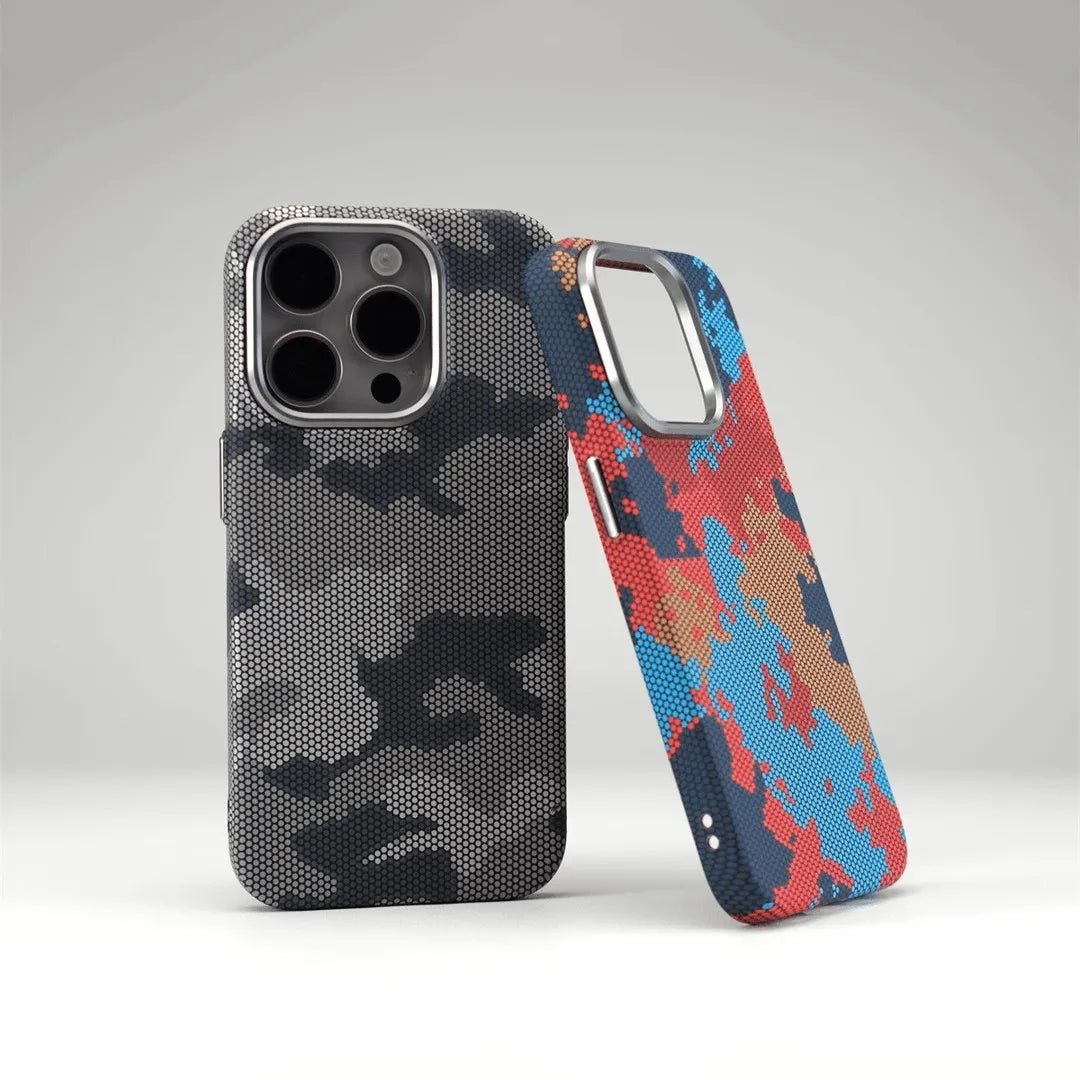 Pixel Camouflage Pattern iPhone Case