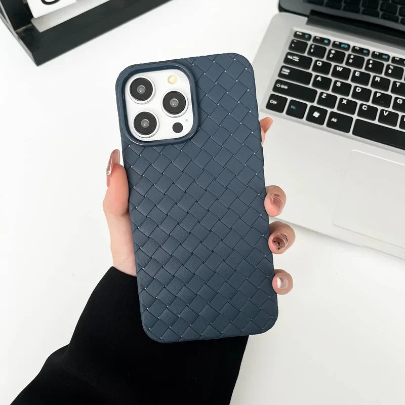 Braided Weave Texture iPhone Case Shockproof Slim Protective Cover