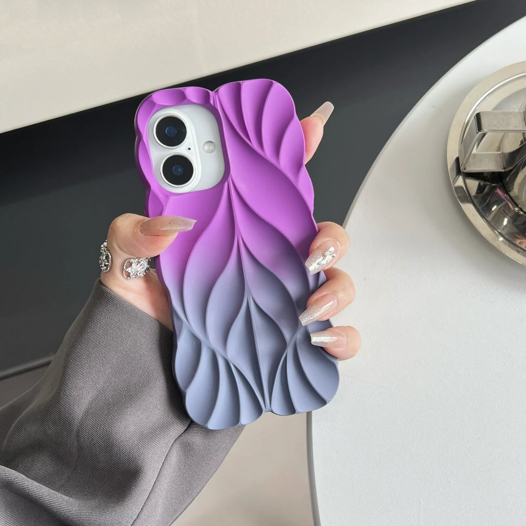 Wave Texture Gradient iPhone Case