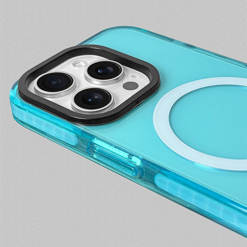 Clear Tinted MagSafe iPhone Case with Soft Bumper and Full Camera Protection