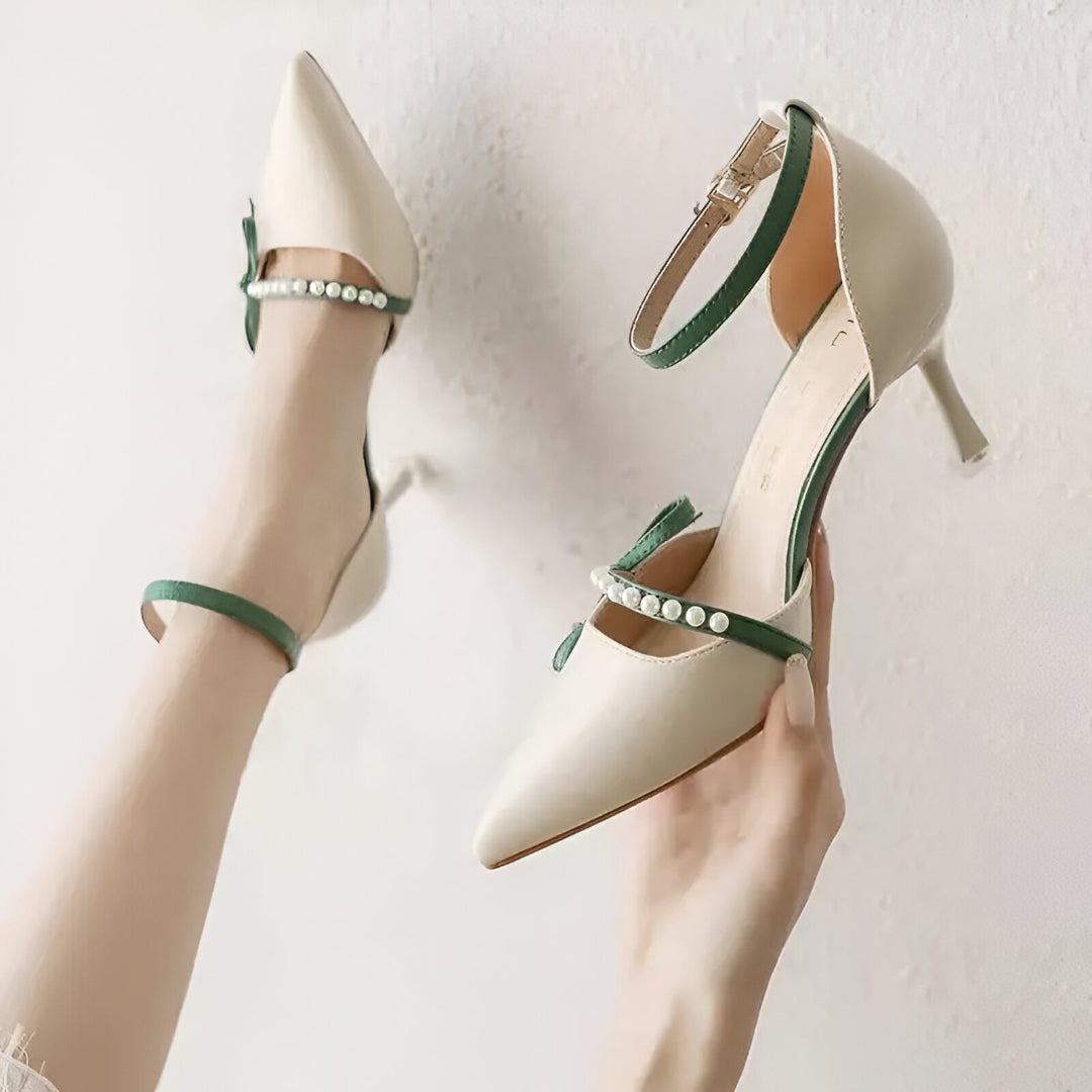 Celestia Bow Strap Heels