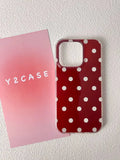 Classic Dot Pattern iPhone Case Clear