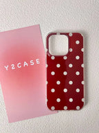 Classic Dot Pattern iPhone Case Clear