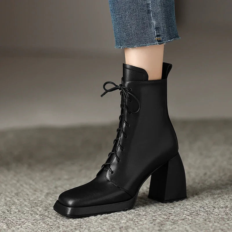 Melissa Lace-Up Ankle Boots