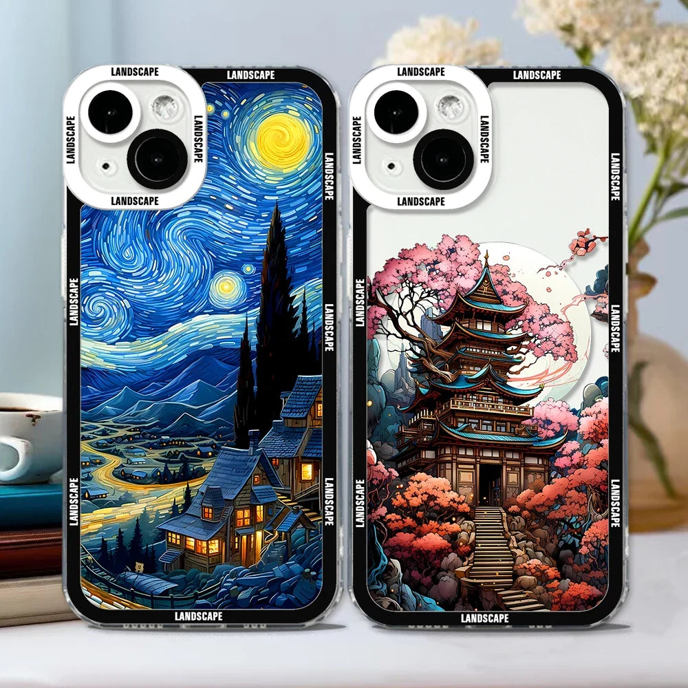 Japanese Landscape Art iPhone Case