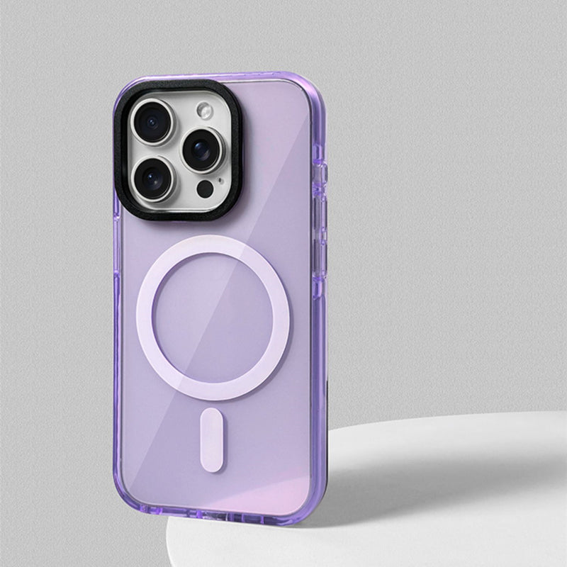 Clear Tinted MagSafe iPhone Case with Soft Bumper and Full Camera Protection