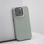 Woven Fabric iPhone Case with Metal Style Camera Frame and Lens Guard
