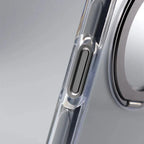 Clear Magnetic iPhone Case with Foldable Ring Stand & Camera Lens Guard