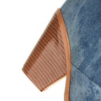 Sadie Knee High Denim Boots