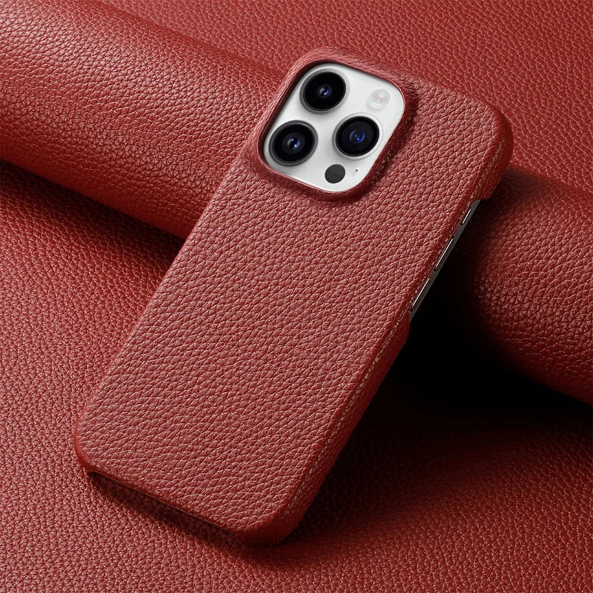 Leather Texture iPhone Case Soft Touch Anti Scratch Protective Cover