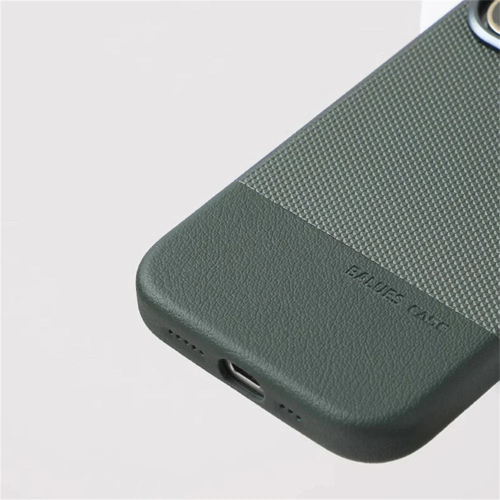 Two-Tone Leather iPhone Case