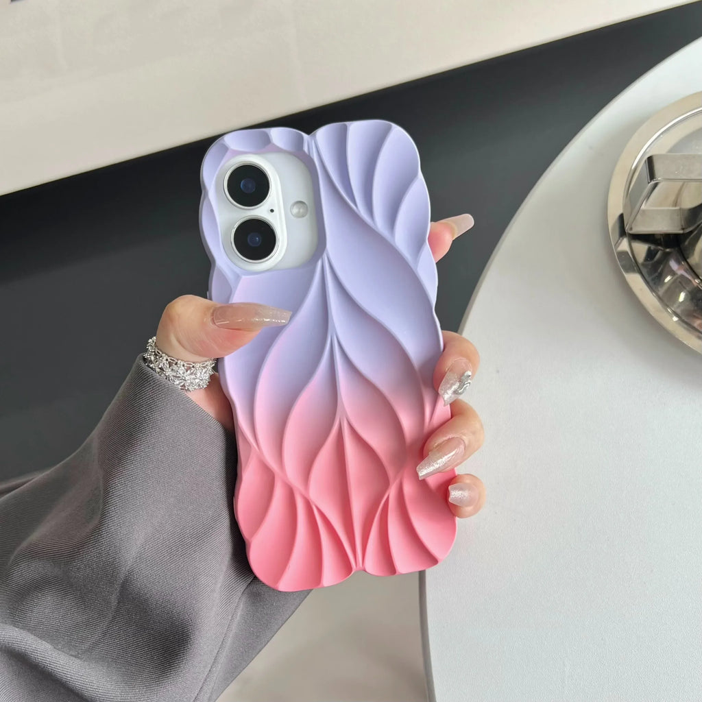 Wave Texture Gradient iPhone Case
